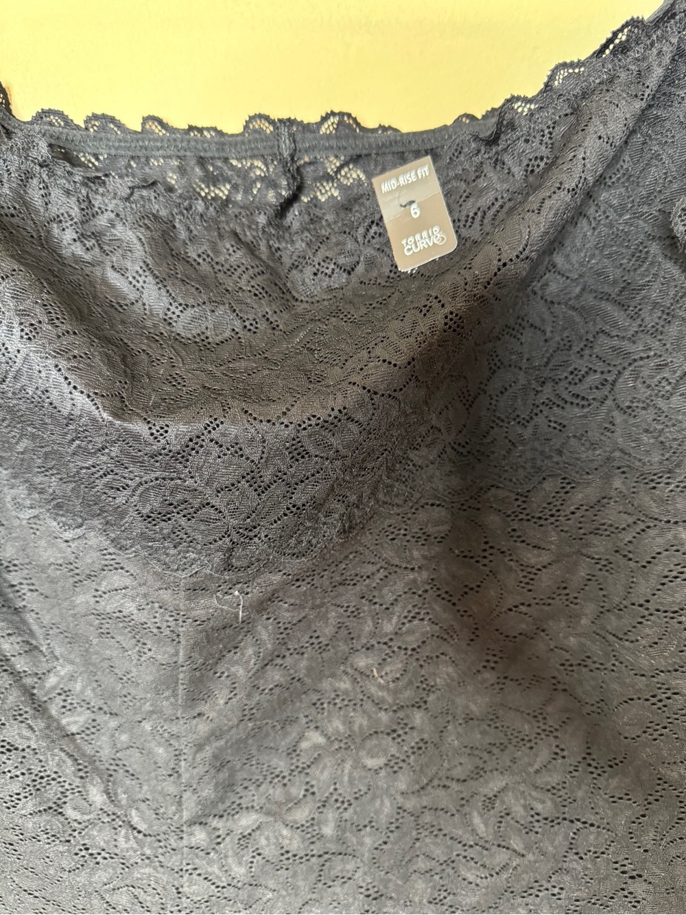 Torrid Curve Mid-Rise Black Floral Lace Boyshort Panty Size 6 NWT Plus Size - Picture 5 of 12